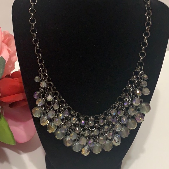 Pretty multicolored gray stones necklace 💙 - Picture 2 of 4